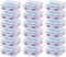 IRIS USA Pencil Case Box Storage Container for Organizing with Snap Lid, 18-Pack, Clear, Small